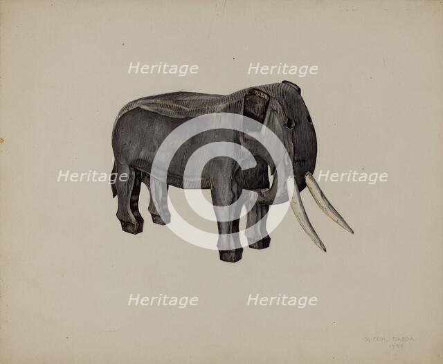 Toy Elephant, 1939. Creator: Orison Daeda.