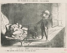 Un ami qu'on a invité ..., 19th century. Creator: Honore Daumier.