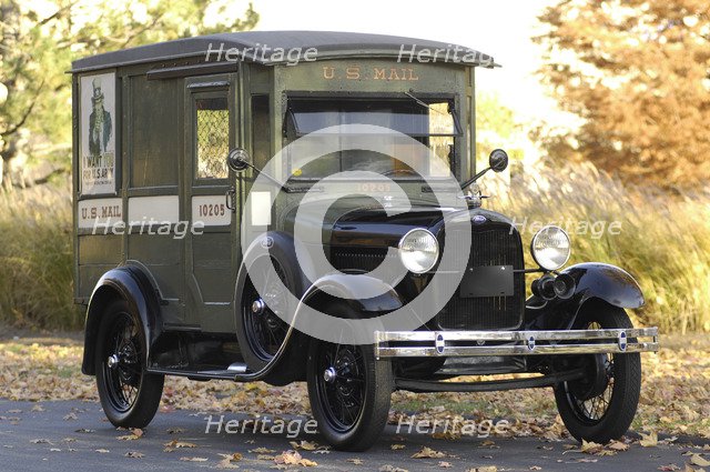 Ford Delivery van 1929. Artist: Simon Clay.