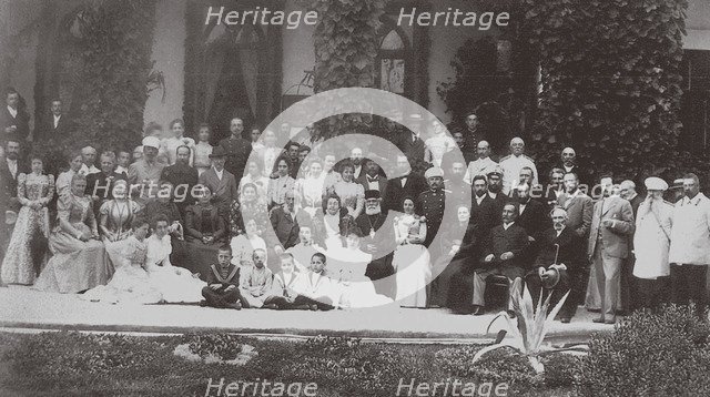 Moscow Art Theatre as the guest of Ivan Aivazovsky, 1900.