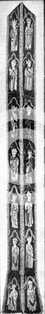 Stole with Figures of Kings and Bishops, British, ca. 1300. Creator: Unknown.