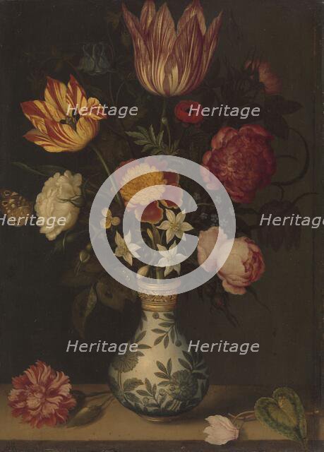 Still Life with Flowers in a Wan-Li Vase, 1619. Creator: Ambrosius Bosschaert the Elder.