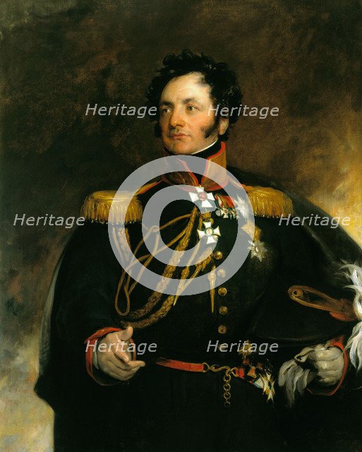 Portrait of General Fyodor Petrovich Uvarov (1773-1824), 1818. Artist: Lawrence, Sir Thomas (1769-1830)
