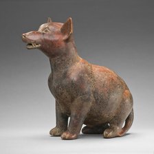 Figure of a Seated Dog, A.D. 1/300. Creator: Unknown.