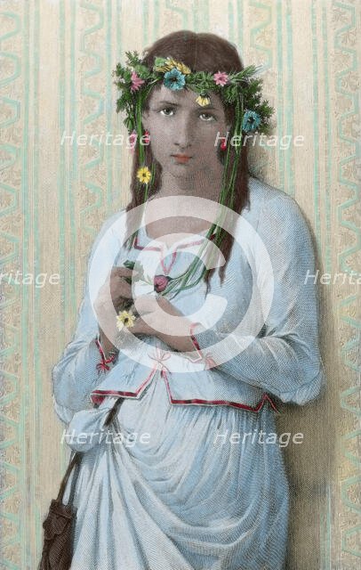 Ophelia, 19th century.  Creator: Unknown.