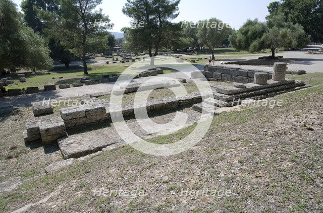 The Temple of The Mother (Metroon) at Olympia, Greece. Artist: Samuel Magal
