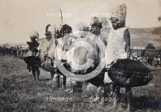 Natal, South Africa: African chiefs at a Zulu wedding at Henley, 1905. Creators: Agnes Henderson, Mrs GG Henderson.