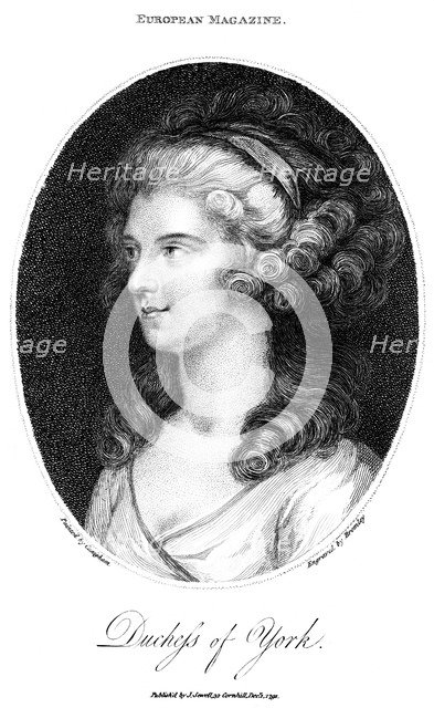 Duchess of York, 1791. Artist: Bromley