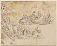 Coronation of Mary in Heaven, c1564-1565. Creator: Federico Zuccaro.