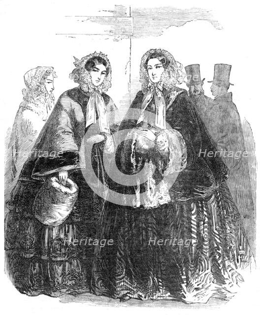Paris Fashions for December, 1854. Creator: Unknown.
