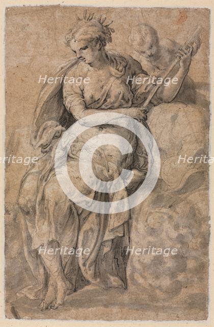 Allegorical Figure, 16th century. Creator: Niccolo dell' Abbate (Italian, c. 1512-1571).