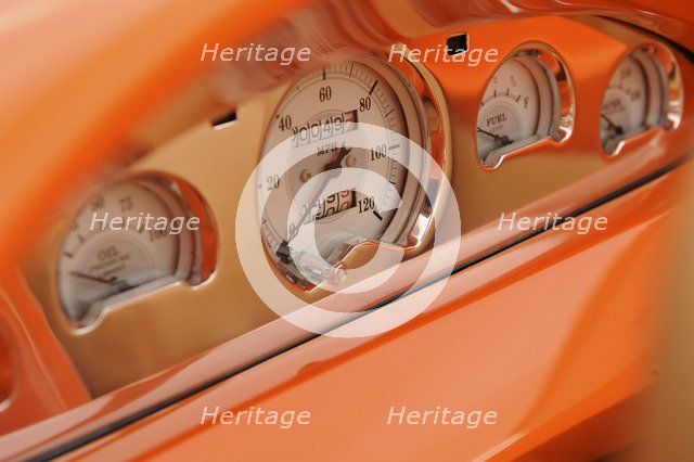 Ford Custom Orange Crush 1939. Artist: Simon Clay.