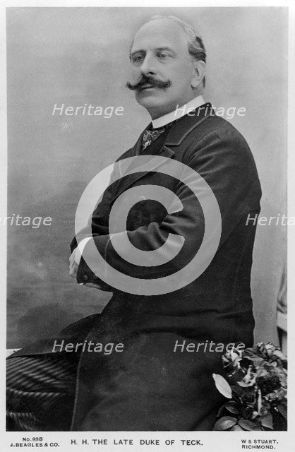 Francis, Duke of Teck, c1895.Artist: WS Stuart