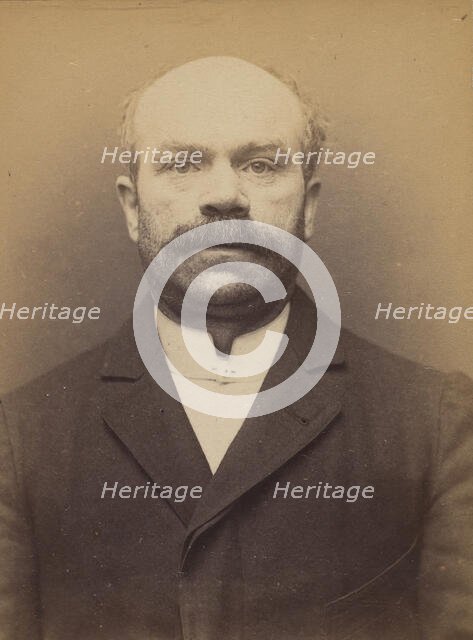 Decker. Jacques. 43 ans, né à Grodeskersheim (Bas-Rhin). Tailleur d'habits. Anarchiste. 9/..., 1894. Creator: Alphonse Bertillon.