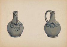 Vinegar Jug, c. 1936. Creator: Carl Weiss.