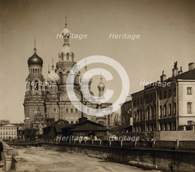 Church of the Resurrection on the Blood, Saint Petersburg, between 1905 and 1915. Creator: Sergey Mikhaylovich Prokudin-Gorsky.