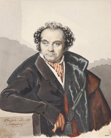 Portrait of Sergey Dmitryevich Lvov (1781-1857), 1820s. Creator: Hampeln, Carl, von (1794-after 1880).
