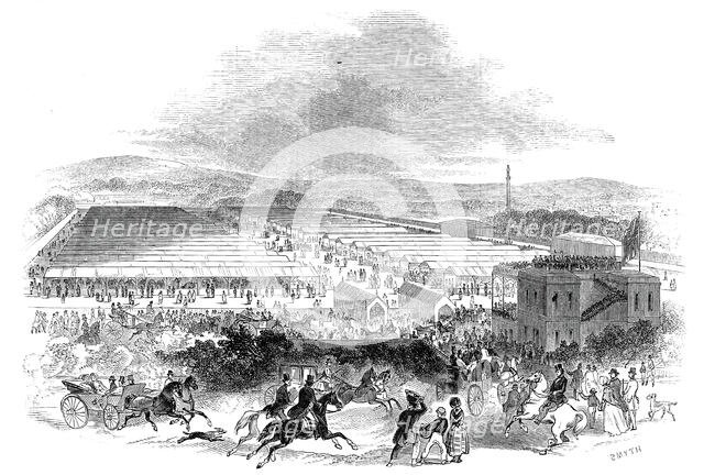 The Cattle Sheds, Royal Agricultural Society's Show, Shrewsbury, 1845. Creator: Smyth.