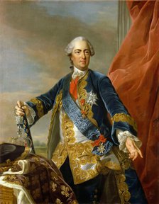 Portrait of the King Louis XV of France (1710-1774), 1763. Creator: Van Loo, Louis Michel (1707-1771).
