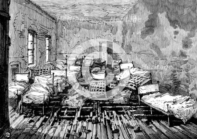 School of the Whitechapel and Poplar Unions fire: dormitories where children were suffocated, 1890. Creator: Unknown.