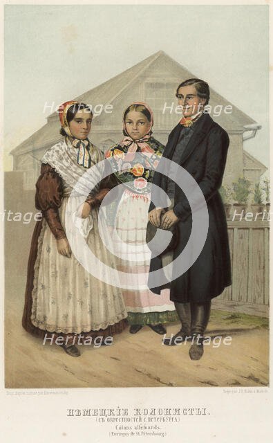 German colonists. (From the outskirts of St. Petersburg), 1862. Creator: A Derzhanovskii.