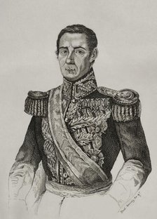 Jerónimo Valdés y Sierra (1784-1855), 1st count of Torata and count of Villarin, 1845. Creator: Jose Gomez.