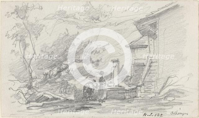 Women at a Well, Allinges, late 19th century. Creator: Eugene Louis Boudin.