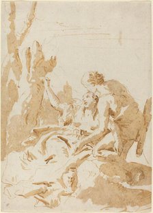 Angelica and Medoro, 1740/1745. Creator: Giovanni Battista Tiepolo.