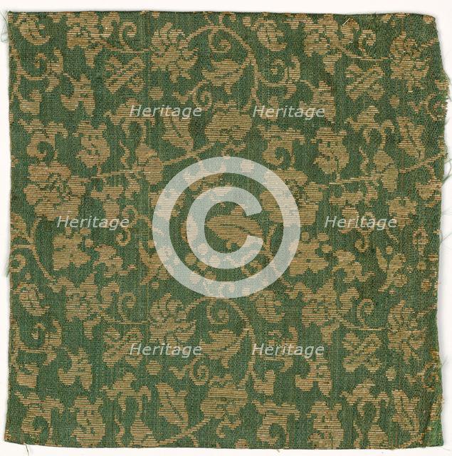 Textile Fragment, 1800s. Creator: Unknown.