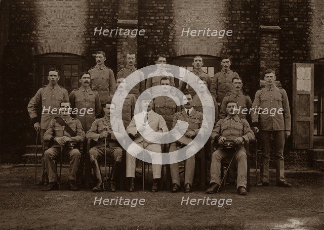 The Garrison Police of the 1st Royal Munster Fusiliers, Rangoon, Burma, 1913. Artist: Unknown