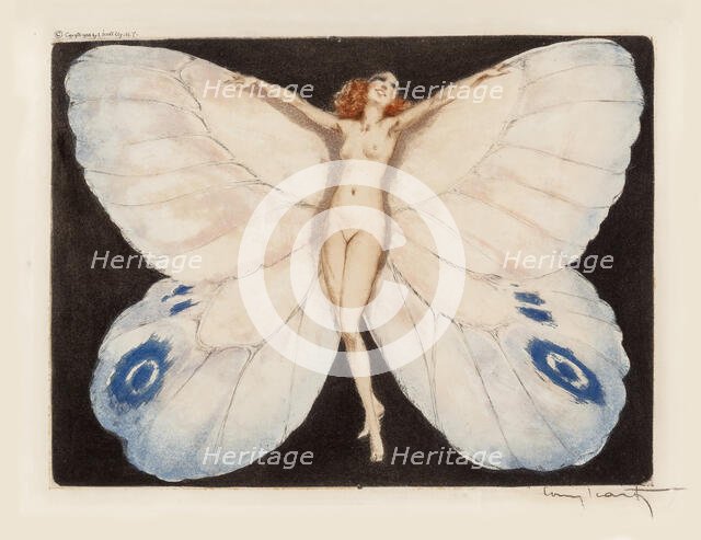 Open Wings, 1936. Creator: Icart, Louis Justin Laurent (1888-1950).