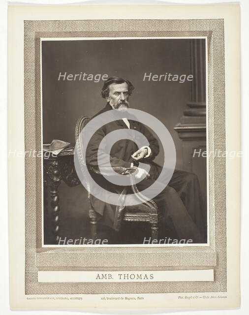 Amb. Thomas, 1876/84. Creator: Antoine-Samuel Adam-Salomon.