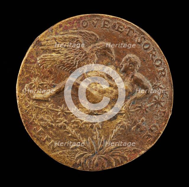 Jupiter as an Eagle Bringing the Infant Hercules to Juno [reverse], 1562. Creator: Matteo Pagano.