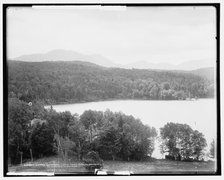 Lower Saranac Lake from the Algonquin, Adirondack Mountains, c1902. Creator: William H. Jackson.