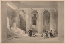 Egypt and Nubia: Volume I - No. 24, Temple at Esneh, 1838. Creator: Louis Haghe (British, 1806-1885).