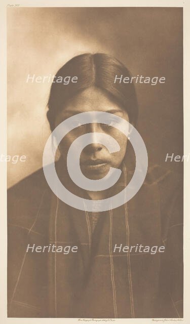 Suquamish Woman, 1899. Creator: Edward Sheriff Curtis.