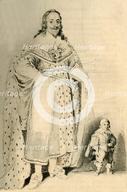 'Jeffery Hudson, Aged 30 Years, 18 Inches high. - Dwarf to King Charles the First', 1821. Creator: R Page.