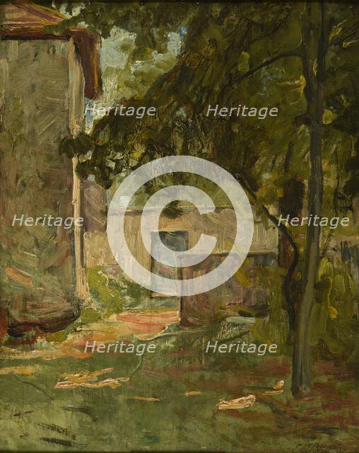 Entrée de ferme à Vézéronce par Morestel (Isère), 1896. Creator: Baudin, Eugène (1843-1907).