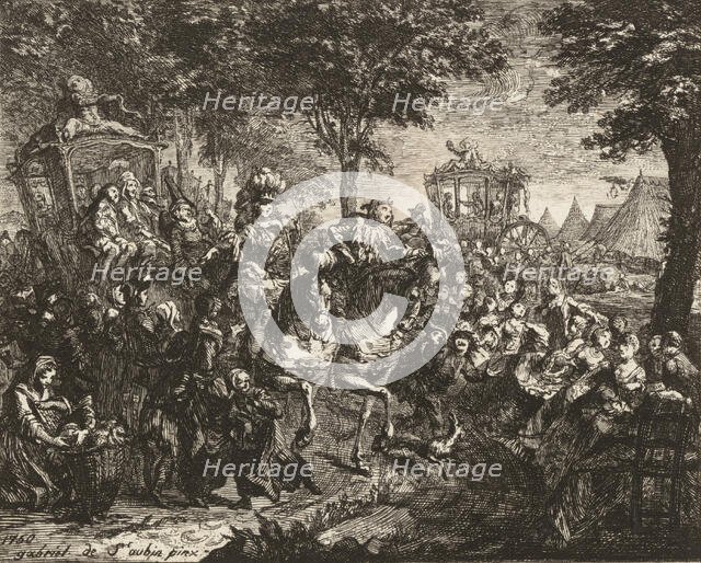 Vue de la Foire de Beson, 1750.  Creator: Gabriel de Saint-Aubin.