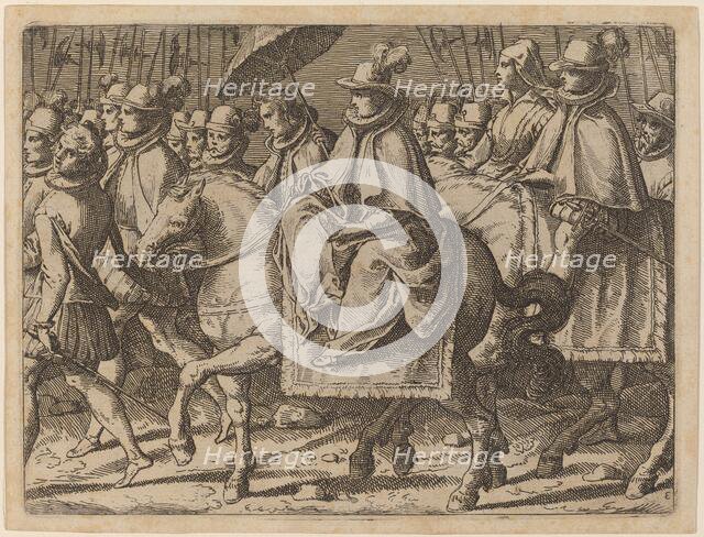 Margaret of Austria on Horseback, 1612. Creator: Raffaello Schiaminossi.