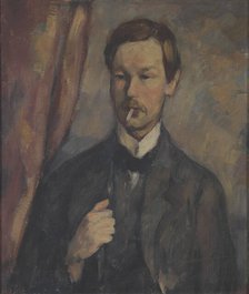 Portrait of Bernard Groethuysen, 1911. Creator: Karl Hofer.