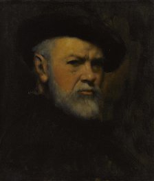 Self-Portrait, c. 1890. Creator: Henner, Jean-Jacques (1829-1905).