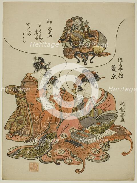 Sugawara of the Tsuruya dreaming of Daikoku, c. 1778. Creator: Isoda Koryusai.