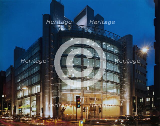 The Helicon, South Place, Finsbury Pavement, Islington, London, 1996-1997. Creator: John Laing plc.