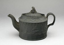 Teapot, Burslem, c. 1800. Creator: Wedgwood.