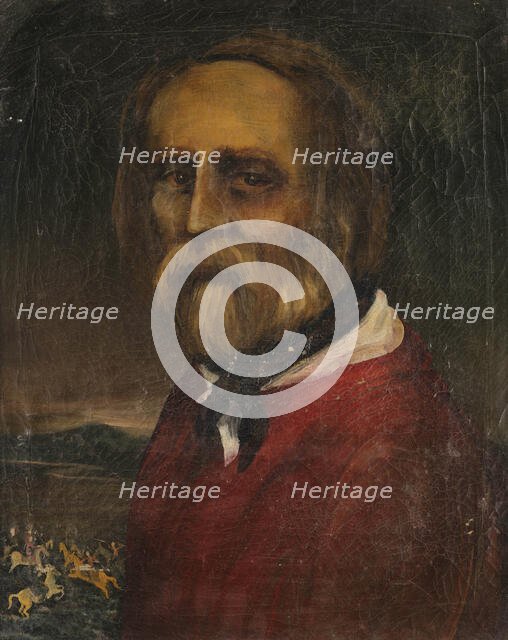Portrait of Giuseppe Garibaldi (1807-1882), . Creator: Romero de Torres; Julio (1874-1930).