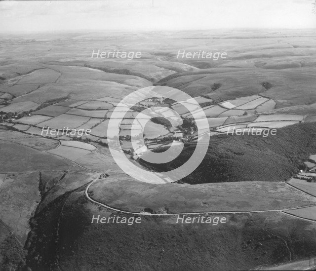 County Gate and Cosgate Hill, Exmoor, Devon, 1952. Artist: RAF photographer.