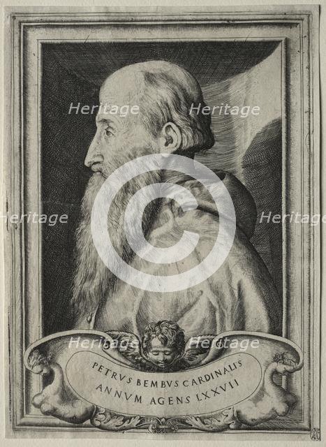 Portrait of Cardinal Pietro Bembo, 1547. Creator: Giulio Bonasone (Italian, c. 1510-aft 1576).