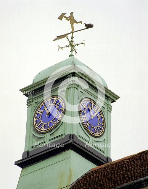 Clock and cupola, the former Assembly Rooms, Salisbury, Wiltshire, 2000. Artist: M Hesketh Roberts