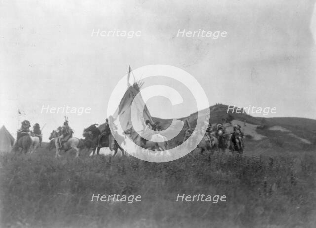 Start of war party, c1907. Creator: Edward Sheriff Curtis.